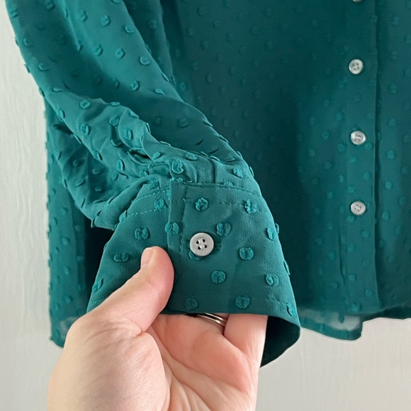 Set of two NWT JCrew Swiss dot button front blouse. - Picture 8 of 8